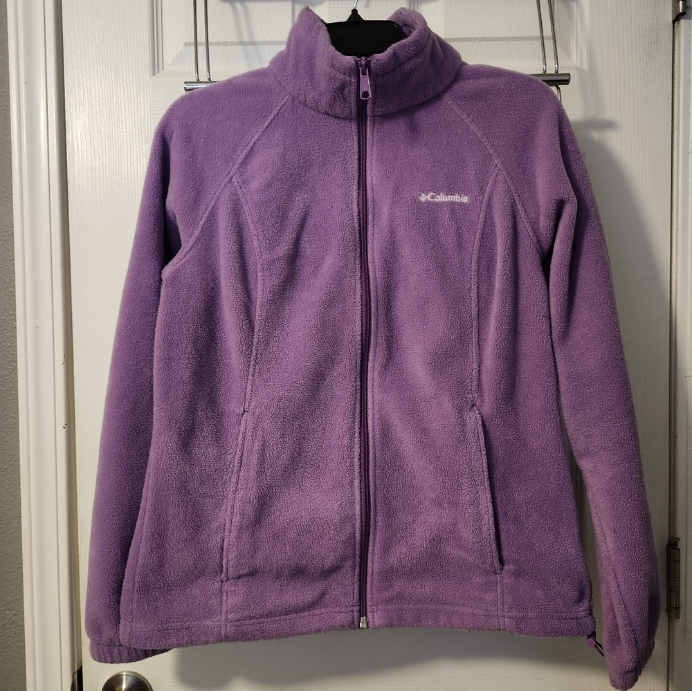 Womens Columbia zip Fleece Med.